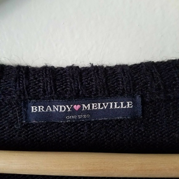 Brandy Melville Veena Navy White Striped Sweater - Picture 9 of 10